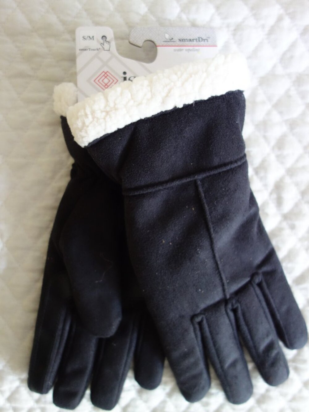 NWT $50 Two Pairs (Black/Brown) of Isotoner Gloves – S/M - Picture 6 of 9